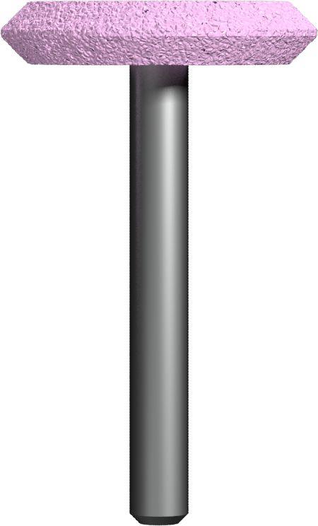 Шарошка абразивная / ПРАКТИКА (оксид алюм, дисковая 32х6мм, хвостовик 6мм)