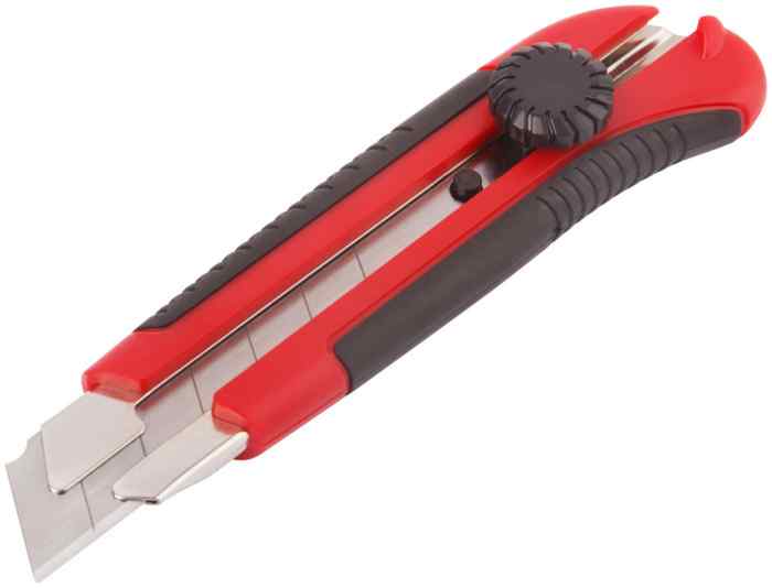 Нож технический 25мм усиленный КУРС