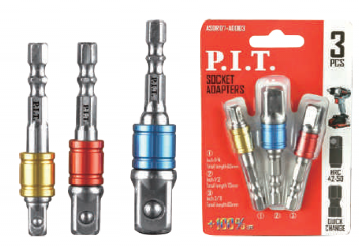 Набор адаптеров для головок P.I.T. 65 мм/65 мм/73 мм 3 шт в уп.(ASDR07-AD003)