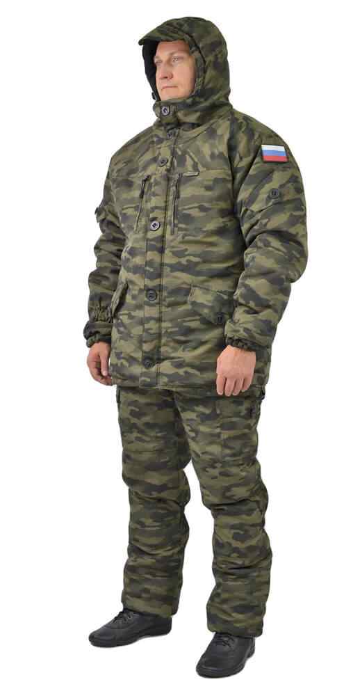 Костюм мужской "Горка-Тактик" зимний тк. Рип-Стоп цв. "Джин", "Taffeta" фольгированная