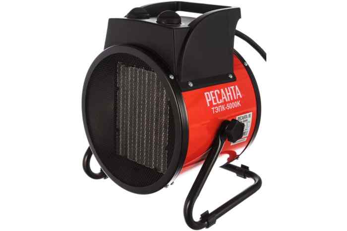 Пушка тепловая РЕСАНТА ТЭПК-5000K  керам.нагреватель, круглая