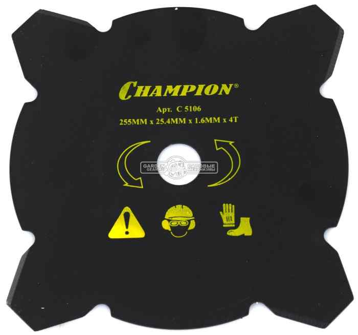 Нож для жесткой травы CHAMPION 4/255/25,4 (тип В)
