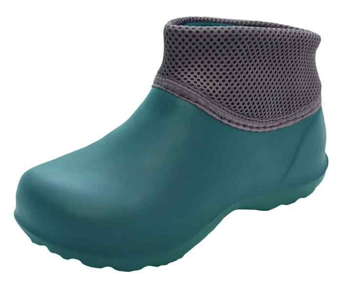Галоши женские утепленные "Фрим" изумрудный/серый