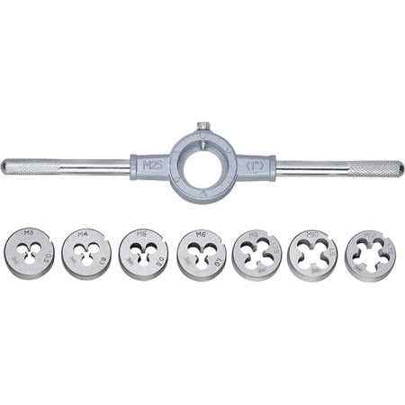 Набор плашек М3-М12, 8 пр./СИБРТЕХ