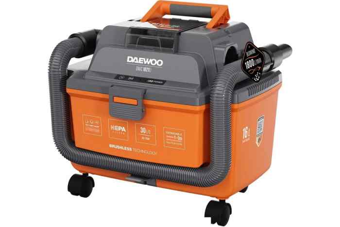 Пылесос DAVC 1621Li SET( 200Вт, 16л, 210 мбар) / DAEWOO