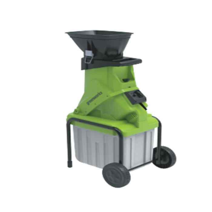 Измельчитель садовый электрический Greenworks Арт. 2208007, 220 В, 2800 Вт с контейнером