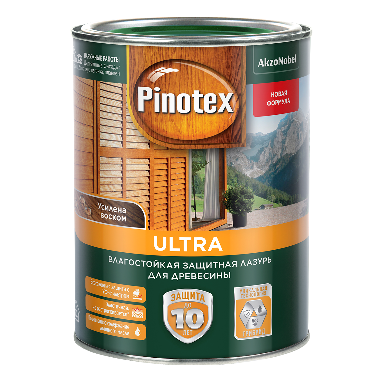 Антисептик для древесины 2,7л орегон PINOTEX Ultra 5353791