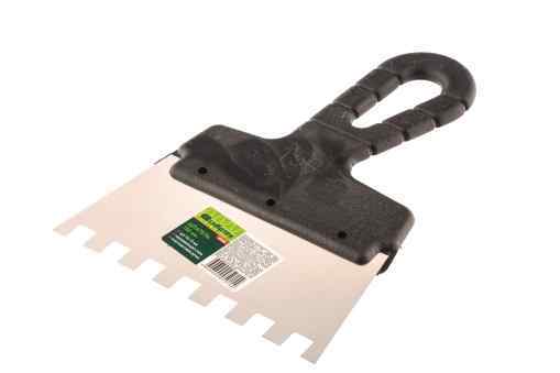 Шпатель зубчатый нерж. 10х10 зуб, (200мм) СИБРТЕХ