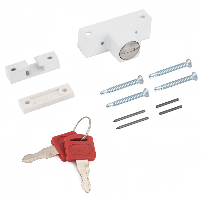 Замок накладной на окна ПВХ блокирующий ЗНБ-1А АЛЛЮР