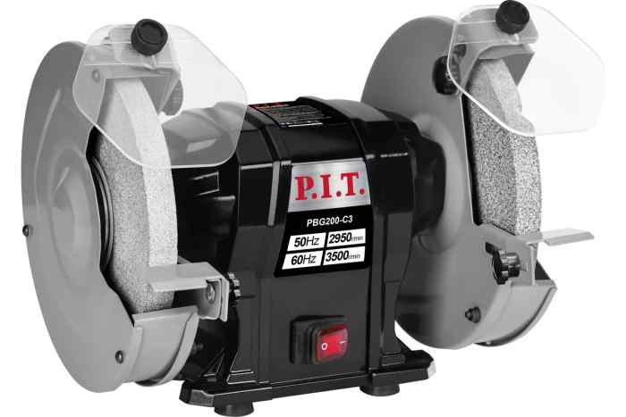 Станок точильный PBG200-C3 МАСТЕР PIT (500 Вт, 200*12,7*20,  2950 об/мин)