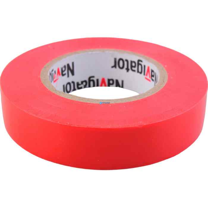 Изолента "Navigator" 15мм/20м (от–50°С до +80°С) красная