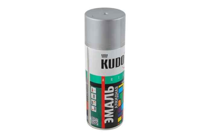 Эмаль универсальная серая 520 мл. KUDO-1018
