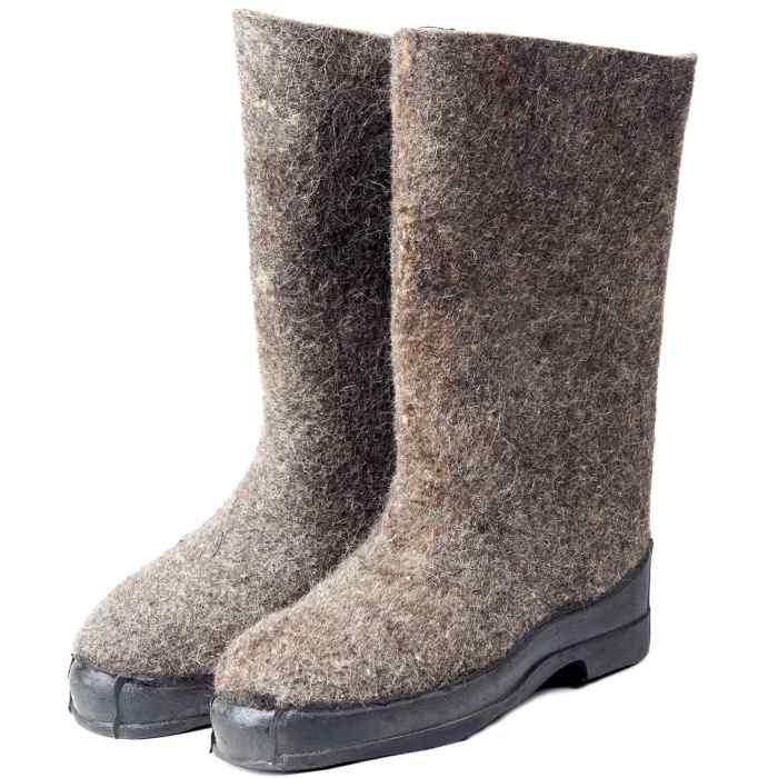 Валенки натуральные резиновая подошва