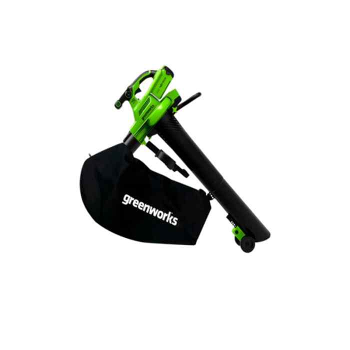 Воздуходув-Садовый Пылесос аккумуляторный Greenworks Арт. 2406907, 40V, бесщеточный, без АКБ и ЗУ
