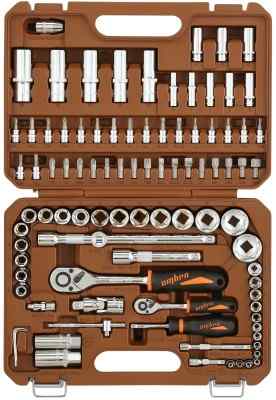Набор инструмента универсальный 1/4", 1/2"DR, 94 предмета OMBRA