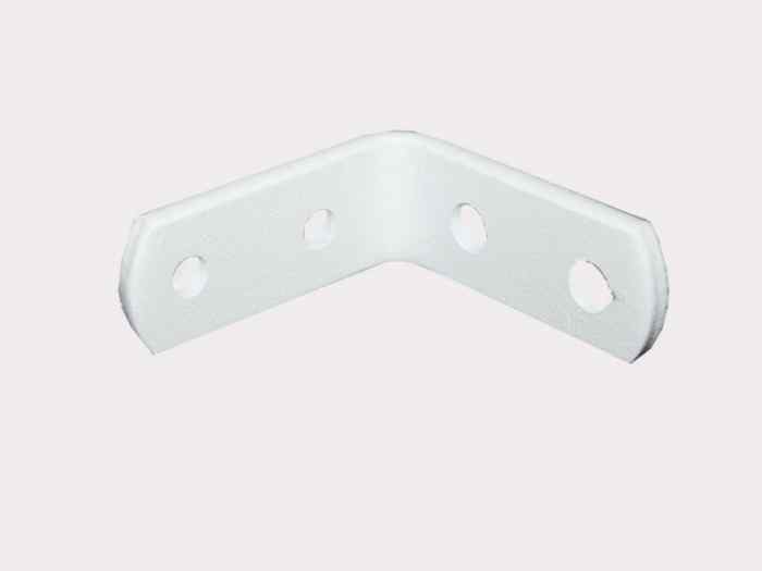 Кронштейн бытовой 50х50х20х4,0 мм белый