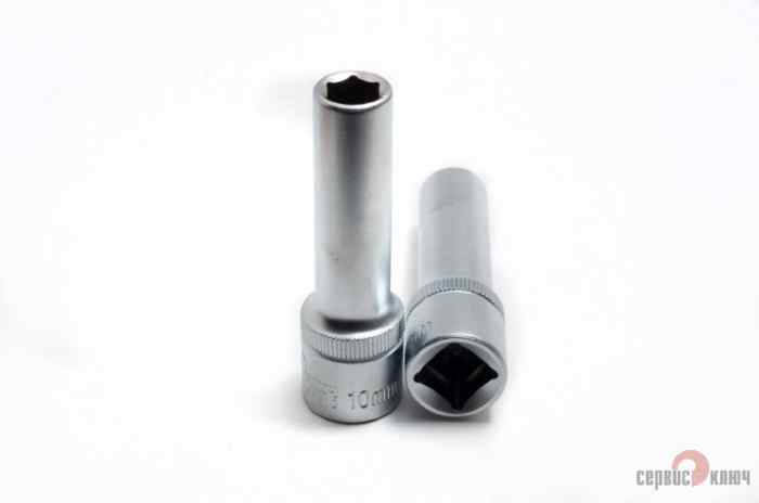 Головка 6 граней 10мм глубокая СЕРВИС КЛЮЧ