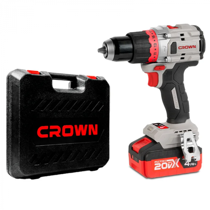 Дрель-шуруповерт аккум бесщеточн. CT21127HMX-4 BMC (20В, 2х4А/ч, 13мм, 100Н/м кейс)