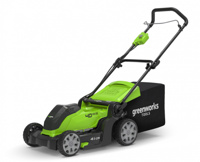 Газонокосилка аккумуляторная Greenworks G40LM41, 40V, 41 см, без АКБ и ЗУ