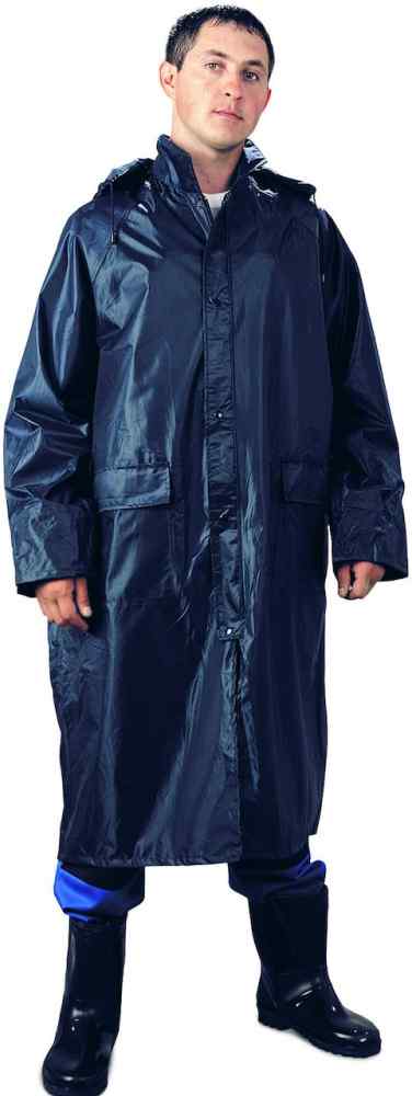 Плащ нейлоновый с ПВХ влагозащитный синий