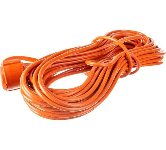 Удлинитель УШ-10 ПВС 3х0,75 шнур 1гн. 20м. з/к, 10А, 2,2кВт Универсал