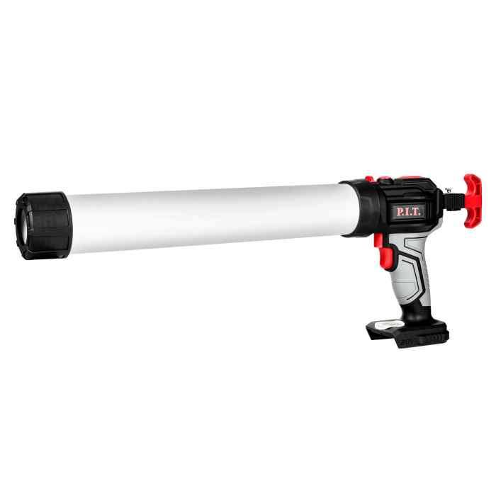 Пистолет для герметика аккум. P.I.T. PEC20H-300A SOLO (20В, 4ск, 3000Н, 300мл, LED, антикапля)