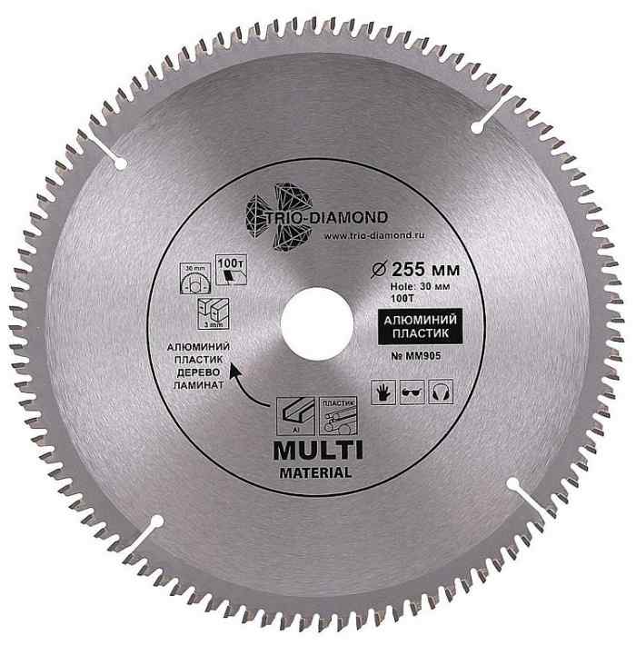 Диск пильный TRIO-DIAMOND 255-100T-30 Multi Material 271255