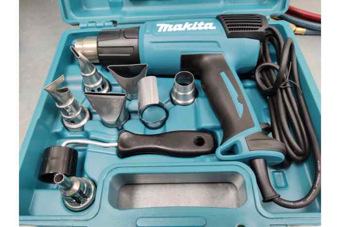 Фен технический HG6531СК, 2000Вт, 50-650град. 7 насад/кейс/Makita (шт)
