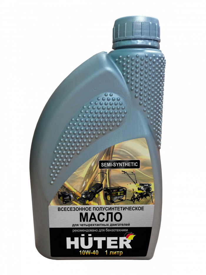 Масло 4-х тактное HUTER 10W-40 полусинтетическое 1л.