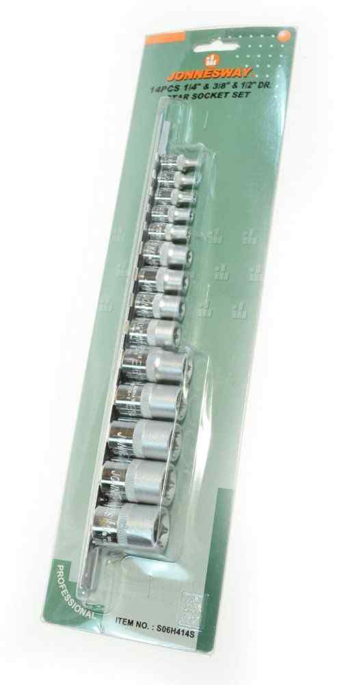 Набор торцевых 12-гранных головок дюйм 1/2"DR 3/8"-1-1/8" SAE/JONNESWAY