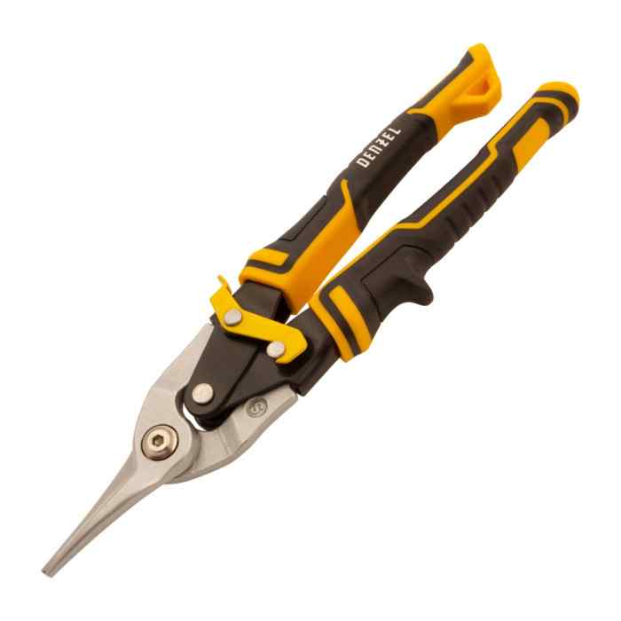 Ножницы по металлу, 270 мм., прямой рез Denzel