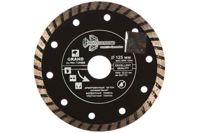 Алмазный диск TRIO-DIAMOND Grand Ultra Turbo 125x2,5x10x22,2