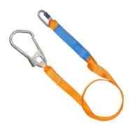 Строп из  регулируемой ленты с амортизатором, с большим монтажным и соединительным карабином