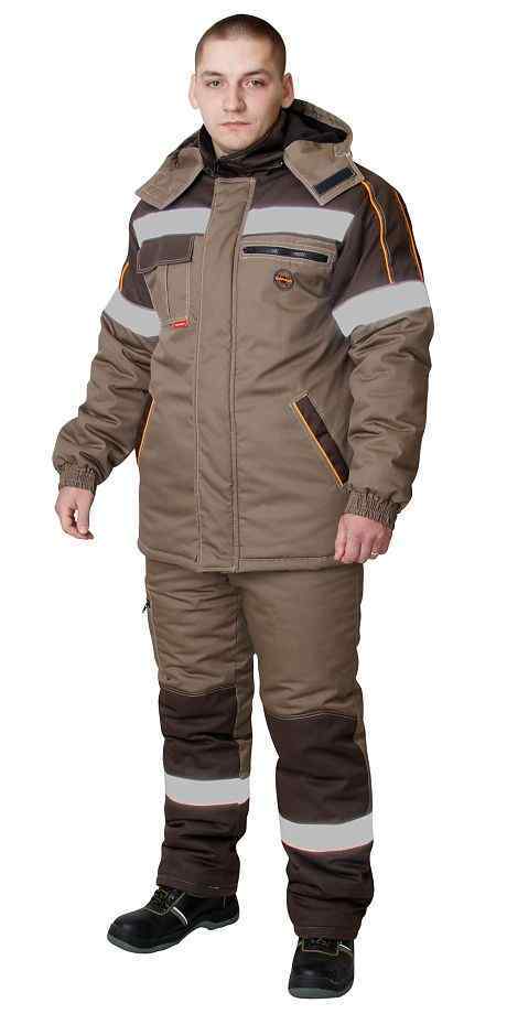 Костюм "СИРИУС-РОДОС" зимний св. коричневый (кур./бр)