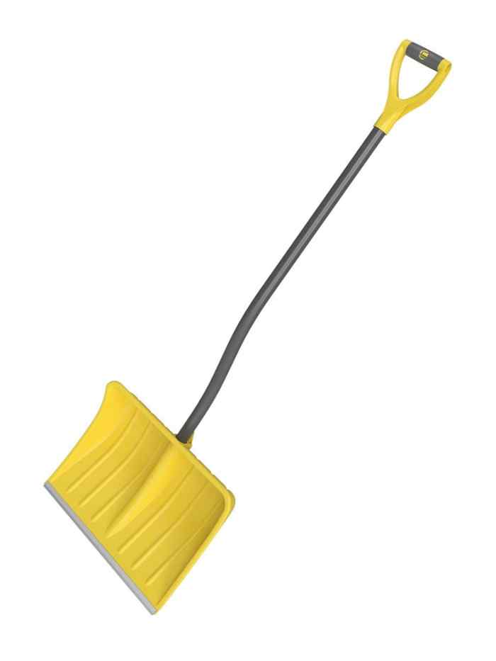 Лопата снеговая ВИКИНГ с алюм. усиленной планкой, метал. черенок, V образная ручка, 460*350 мм, 