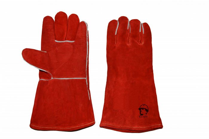 Краги "РосМарка" зимние красные, 35 см (1454), иск. мех