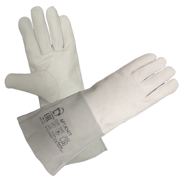 Краги "РосМарка" для аргонодуговой сварки, 35 см (1411)