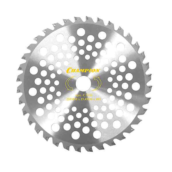 Нож CHAMPION с зубцы из твердого сплава Anti-kick 40/255/25,4 (SRM-330ES/SRM-350ES,4605) C5121