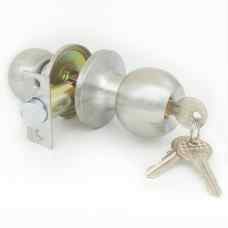 Защелка дверная ЗШ-01 ключ/фиксатор, никель ETSN SOLLER (105-022)