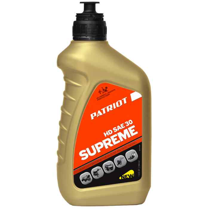 Масло моторное 4-х тактное PATRIOT SUPREME HD SAE 30 4Т 0,946л.