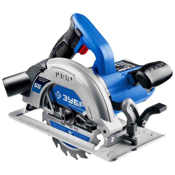 Пила дисковая ПДП-55 ЗУБР(1300Вт, 165х20/16мм, 52мм) /Профессионал