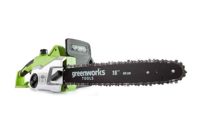 Электропила GreenWorks GCS1840 1800W, шина 40см,цепь 56зв,3/8,1.3