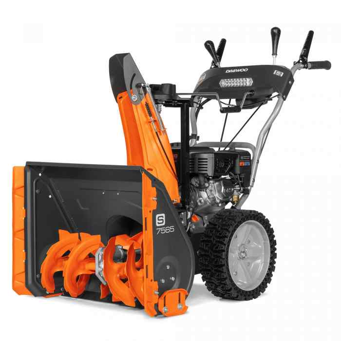 Машина снегоуборочная бензиновая DAEWOO S7565 8л.с,212см3,4в/1н,LEDфара,элекрозапуск 