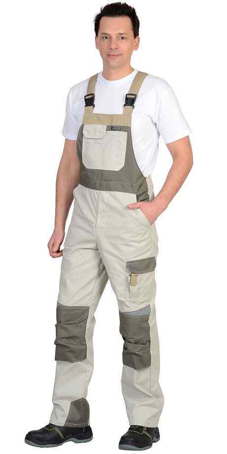 Полукомбинезон  "СИРИУС-КАСПИЙ" молочный с оливой и песочным и СОП