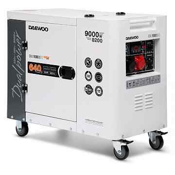Генератор дизельный DAEWOO DDAE 10000DSE-3 (380/220В, 8.0/7.2 кВт - 8.8/7.кВт, 15л, 16лс, эл.стар)
