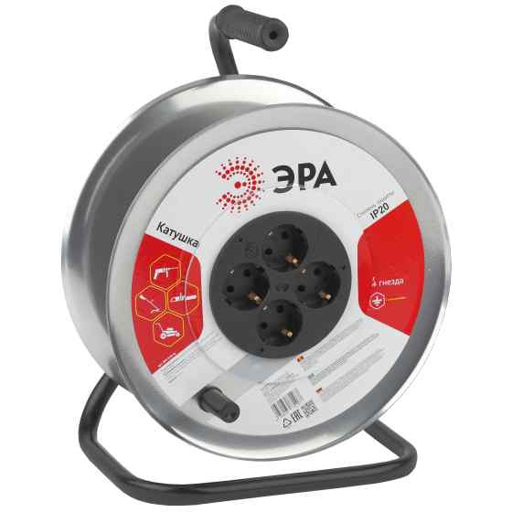 Катушка металлическая с заземлением 4 гн. К-М-4z ЭРА