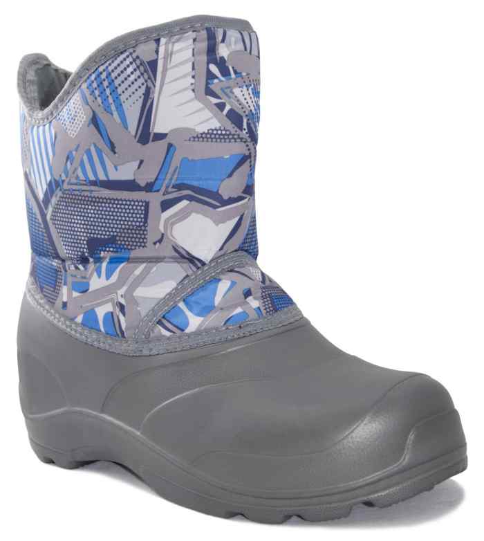 Сапоги женские демисезонные "Нелли" серый/василек