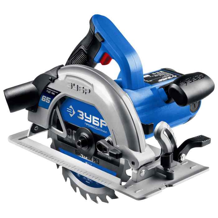 Пила дисковая ПДП-65 ЗУБР(1600Вт, 190х30/20мм, 65мм,) /Профессионал