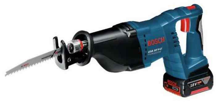 Пила сабельная аккум. GSA 18V-Li (18В, 1 аккум*4.0 А/ч) / Bosch     АКЦИЯ