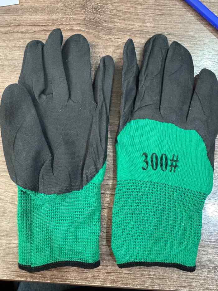 Перчатки нейлон с рифленым  покрытием, цв в ассортименте